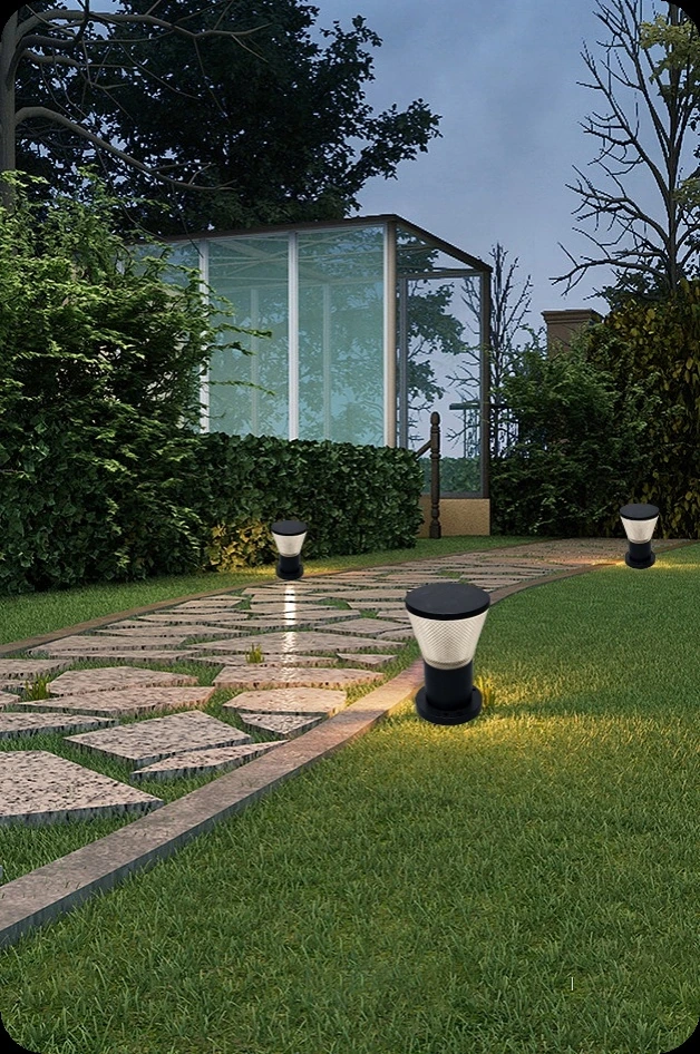 ABS Garden Post Light view 2