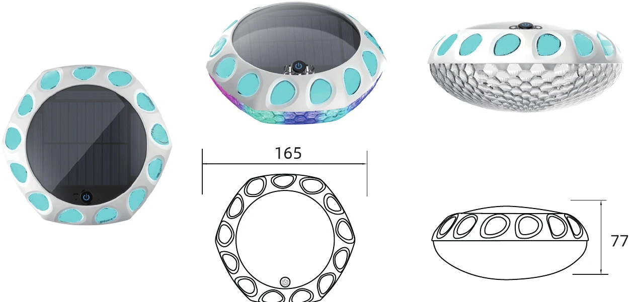 MS-1211 — Solar Pool Floating Light