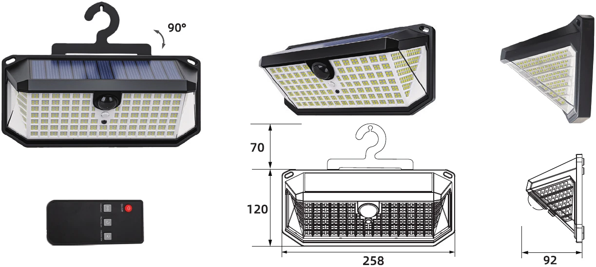 MS-T24Plus — Solar Wall Light