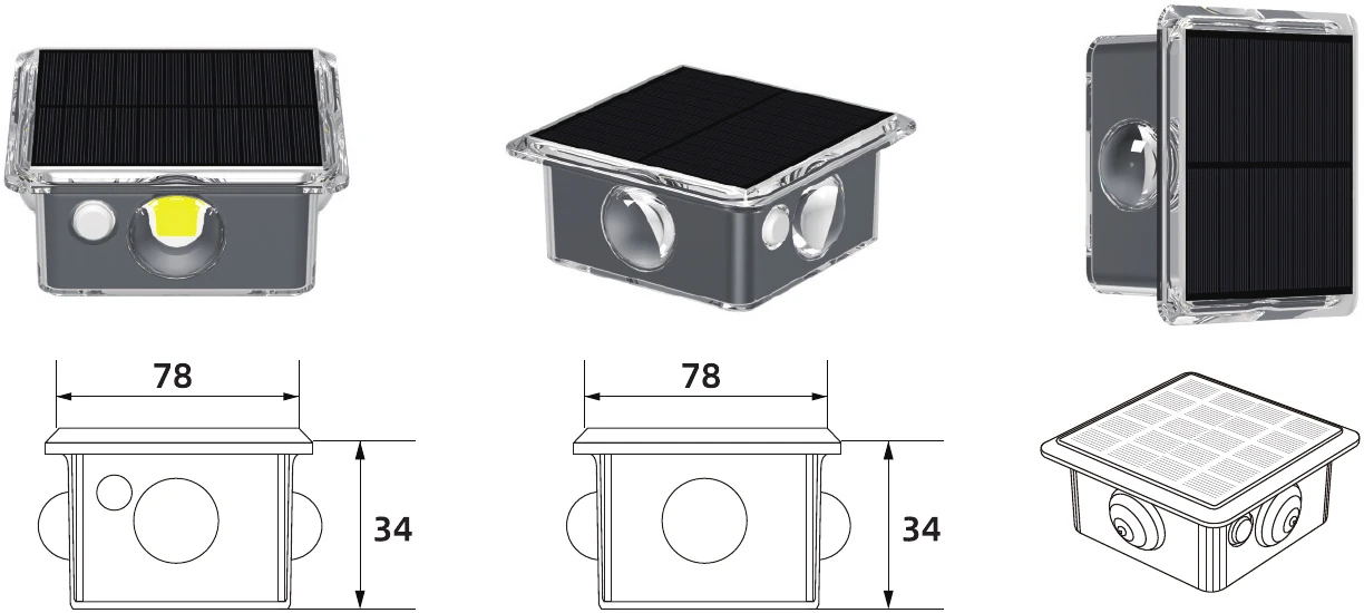MS-1855-B — Solar Wall Washer Light