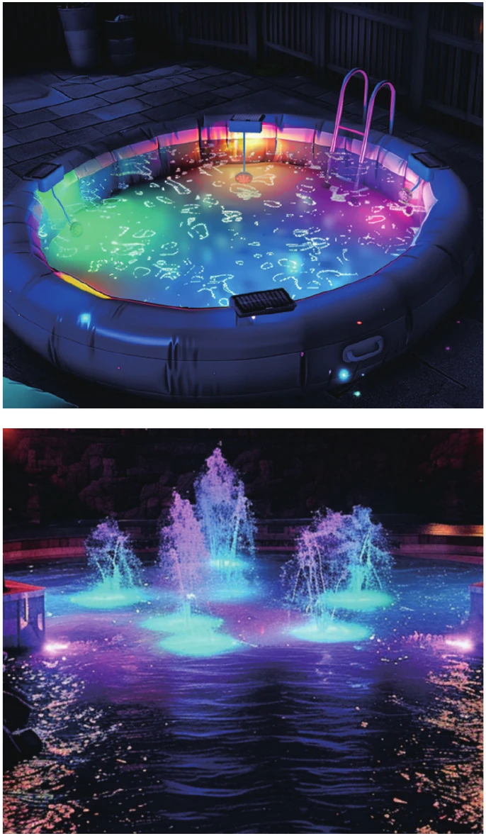 Solar Pool Light view 2