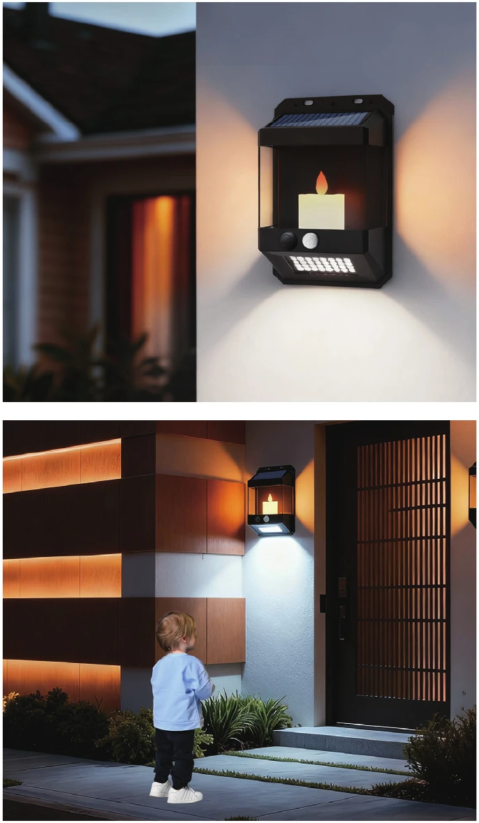 Solar Wall Light view 2