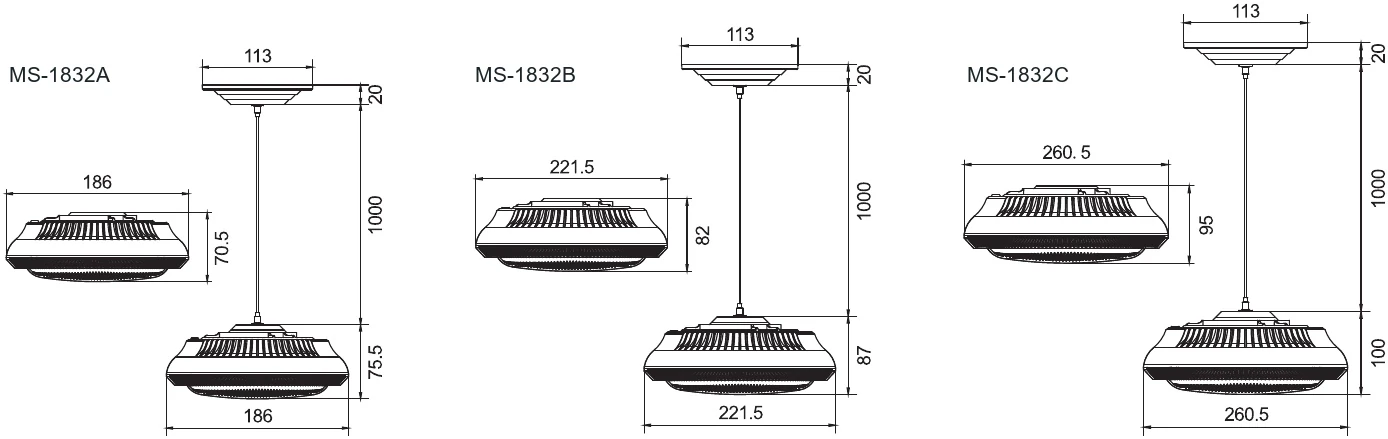 MS-1832A — Solar Pendant Light