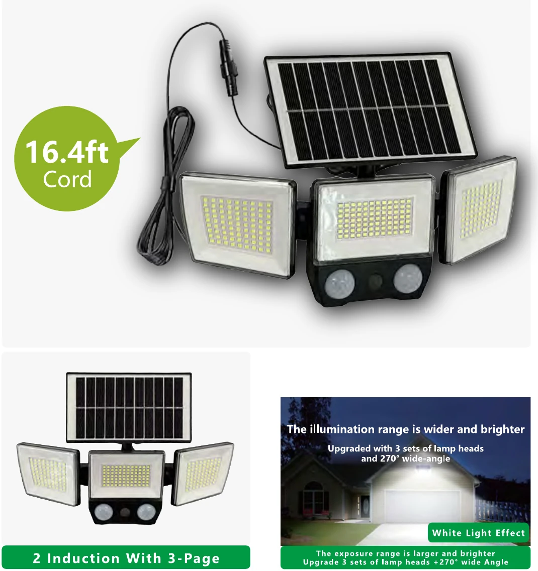 MS-BD011 — Dual-sensor Solar Wall Lamp