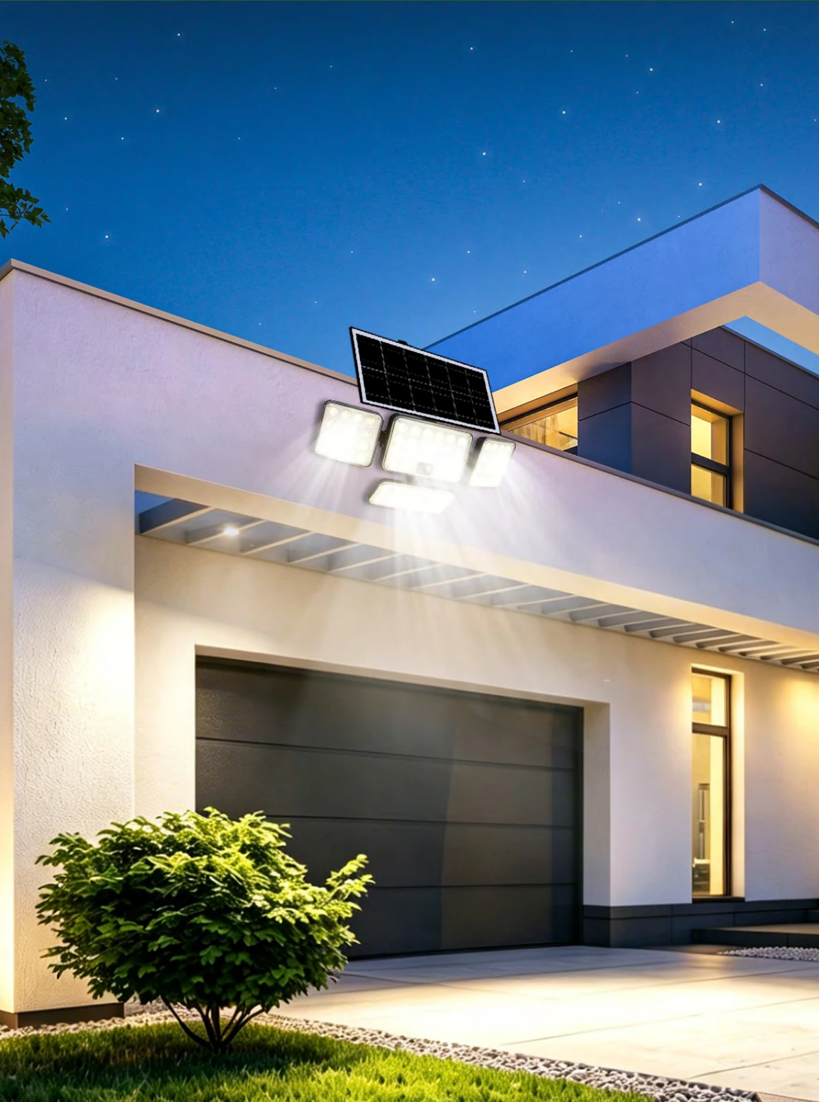 Four-panel Solar Floodlight view 2